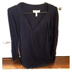 Navy Maternity Top by Jessica Simpson